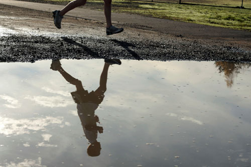 Did your knee start hurting after increasing the miles you run?